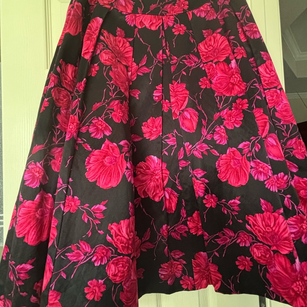 Talbots Pink Knee-Length A-Line Skirt